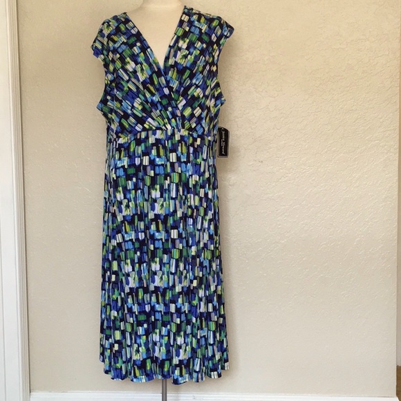 Jessica Howard Multicolored Dress - Women’s Plus Size 18W - NWT - Picture 1 of 15